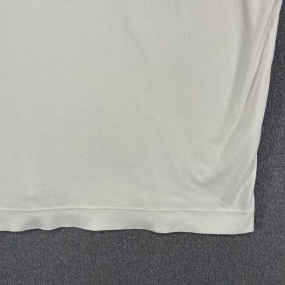 Raffi Shirt Mens Large White V Neck Tee T-Shirt Soft Cotton Basic Casual Top - Picture 14 of 15